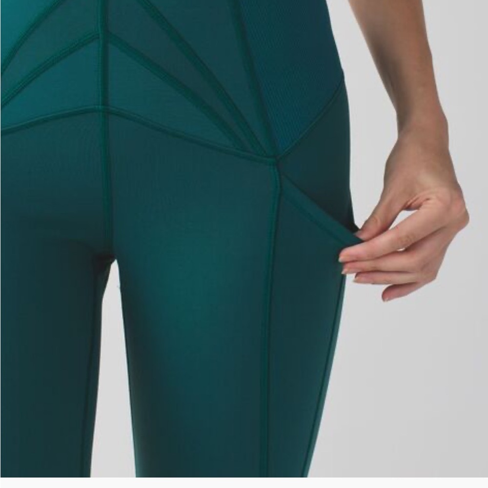 Lululemon All the Right Places High-Rise Teal Performance Leggings 23”